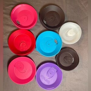 Tervis Replacement Lids 6 24oz 2 16oz Pink Purple Aqua Red Brown White 8 lids